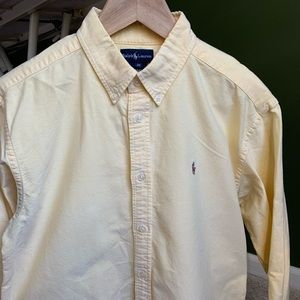 Ralph Lauren Yellow Button Down Shirt